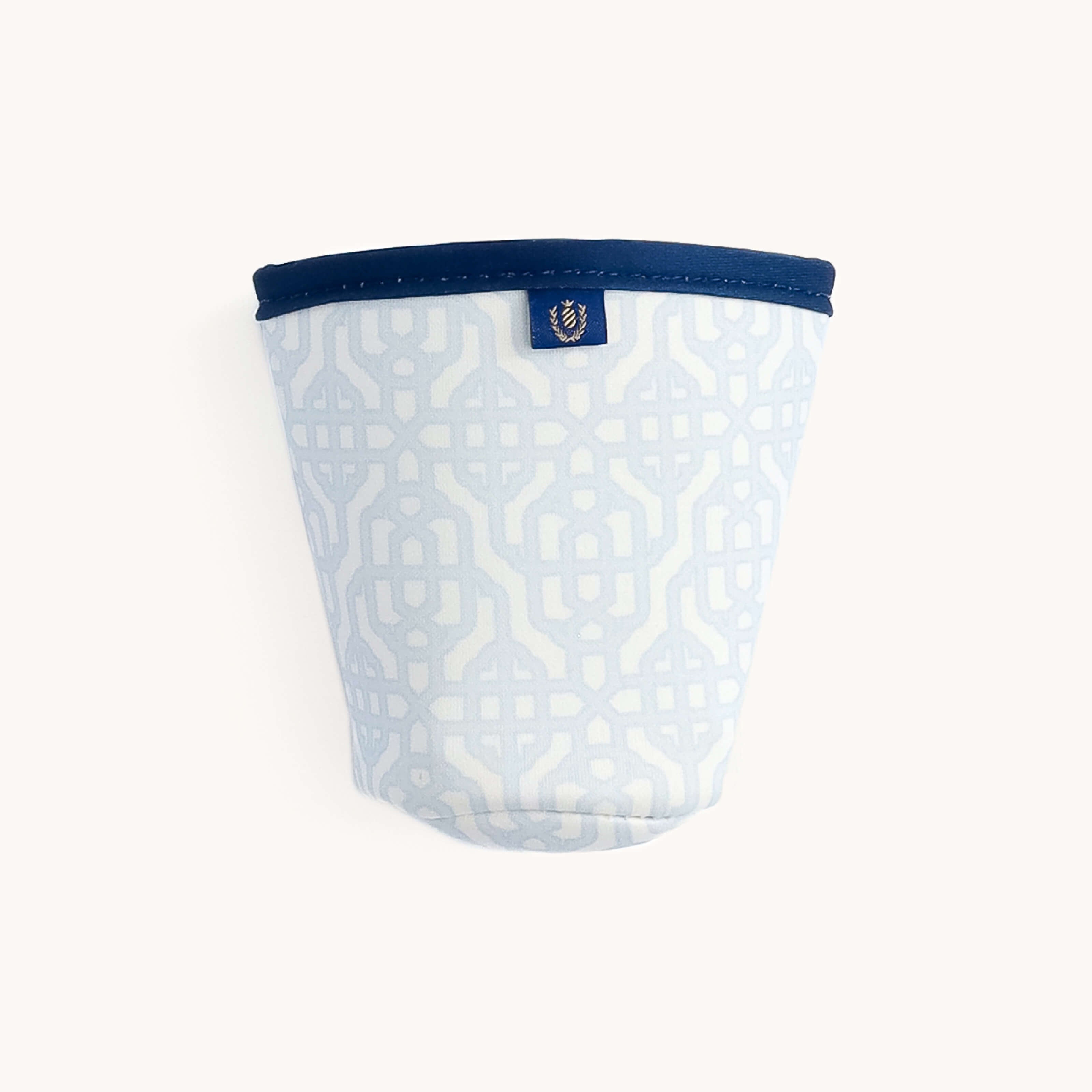 Empty Carolina Trellis Coffee Cooler on white background.