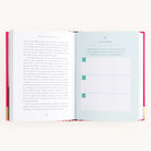 An open book features Grace Not Perfection by Emily Ley from Simplified. The left page, titled Embrace Imperfection, encourages acceptance, while the right offers My Thoughts, with fill-in sections for personal reflection to guide you toward a more fulfilling life.