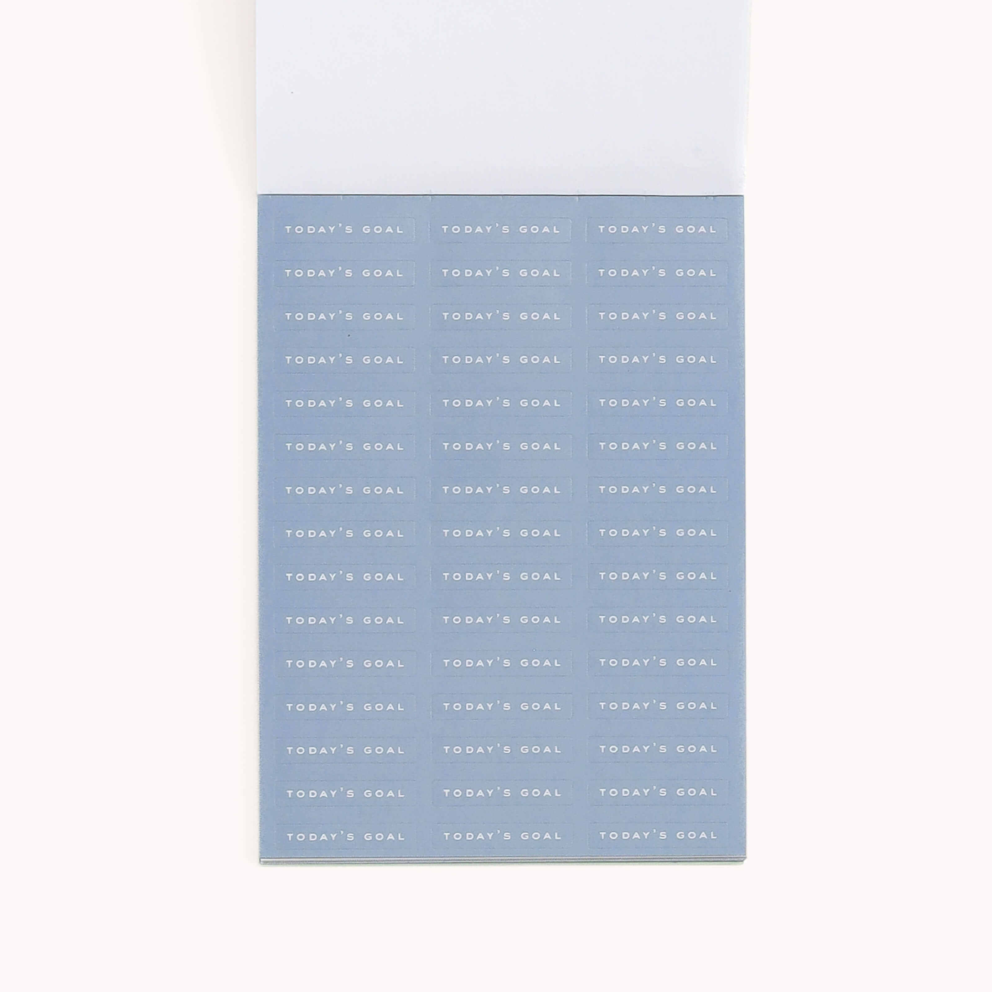 Example page from the Dapperdesk Sticker Book, featuring "Today's Goal" stickers.