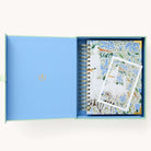 2025 Calendar Year Daily Simplified Planner by Emily Ley in the Beaufort Birdies cover design, placed inside a light blue and green keepsake box with gold foil detailing. Includes a matching art print for added inspiration. Perfect for organization, time management, and productivity.