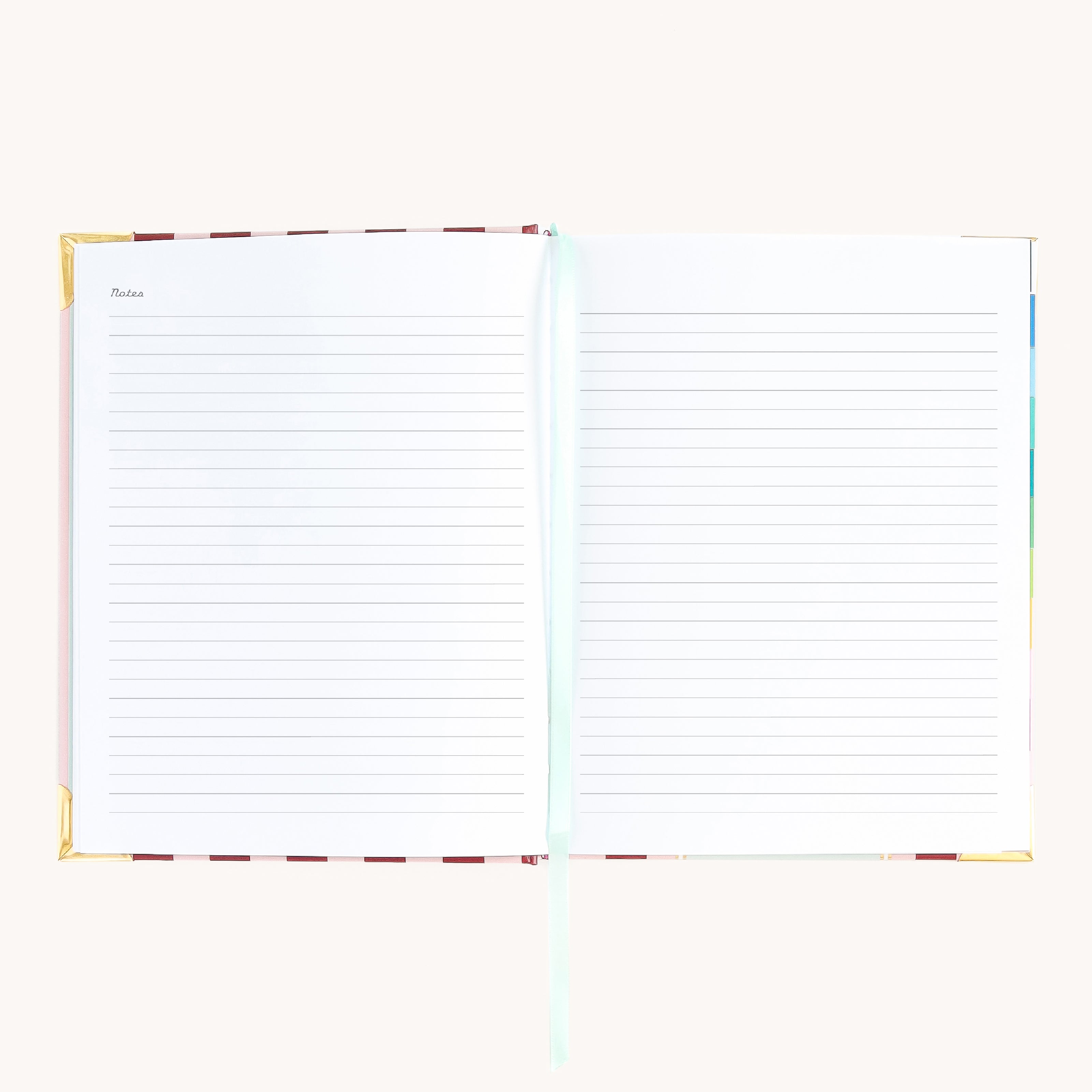 Bookbound weekly planner notes page with lined space for lists, reflections, and ideas