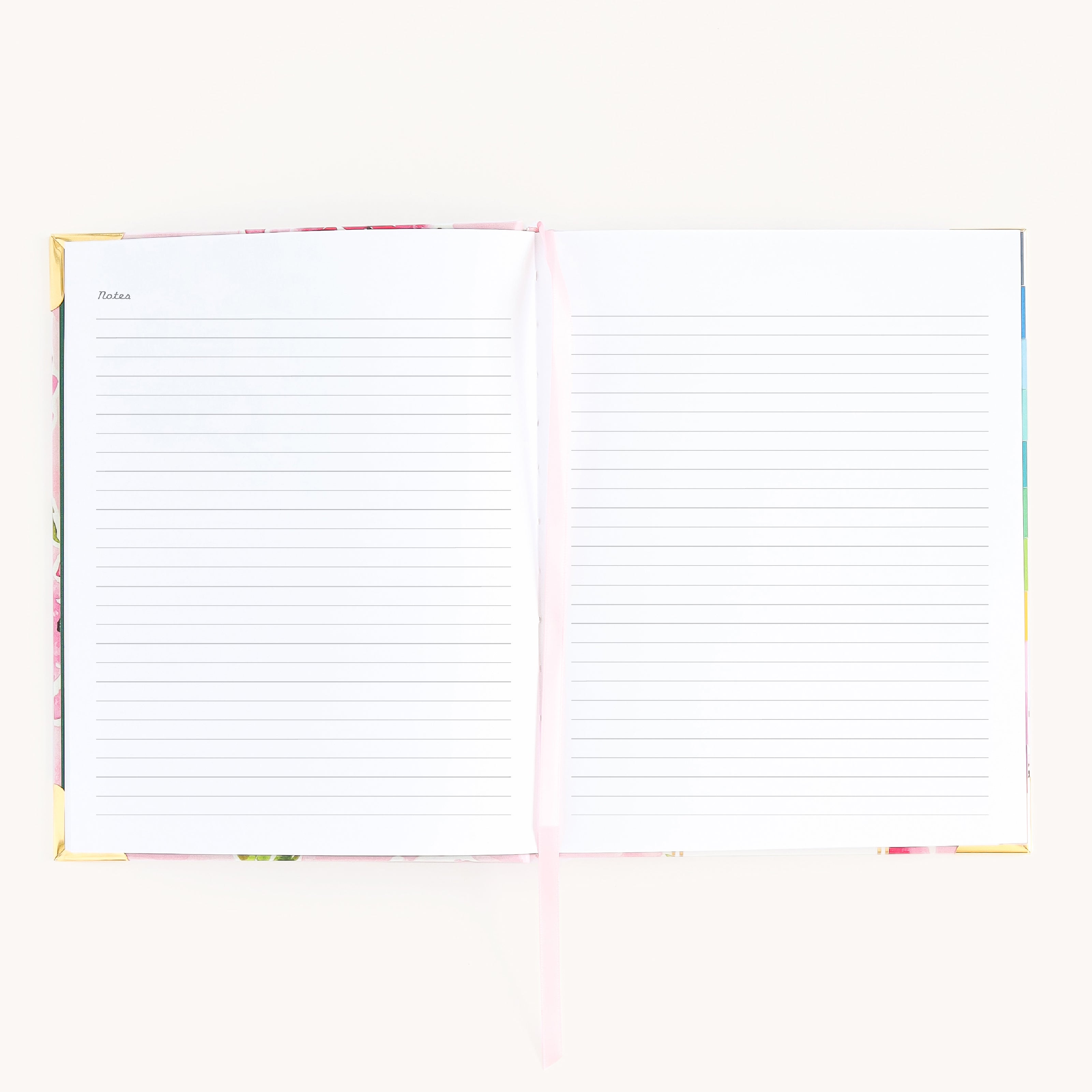 Bookbound weekly planner notes page with lined space for lists, reflections, and ideas