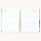 Monthly calendar spread in the Simplified Homeschool Planner with spacious date boxes for notes and scheduling
