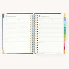 2025 Daily Simplified Planner by Emily Ley in the Dainty Dot cover design open to a two-page daily spread featuring Wednesday and Thursday. Features a clean, minimalistic design with lined sections for daily tasks, to-do lists, and notes. Includes color-coded weekday labels, durable spiral binding, and gold corner protectors.