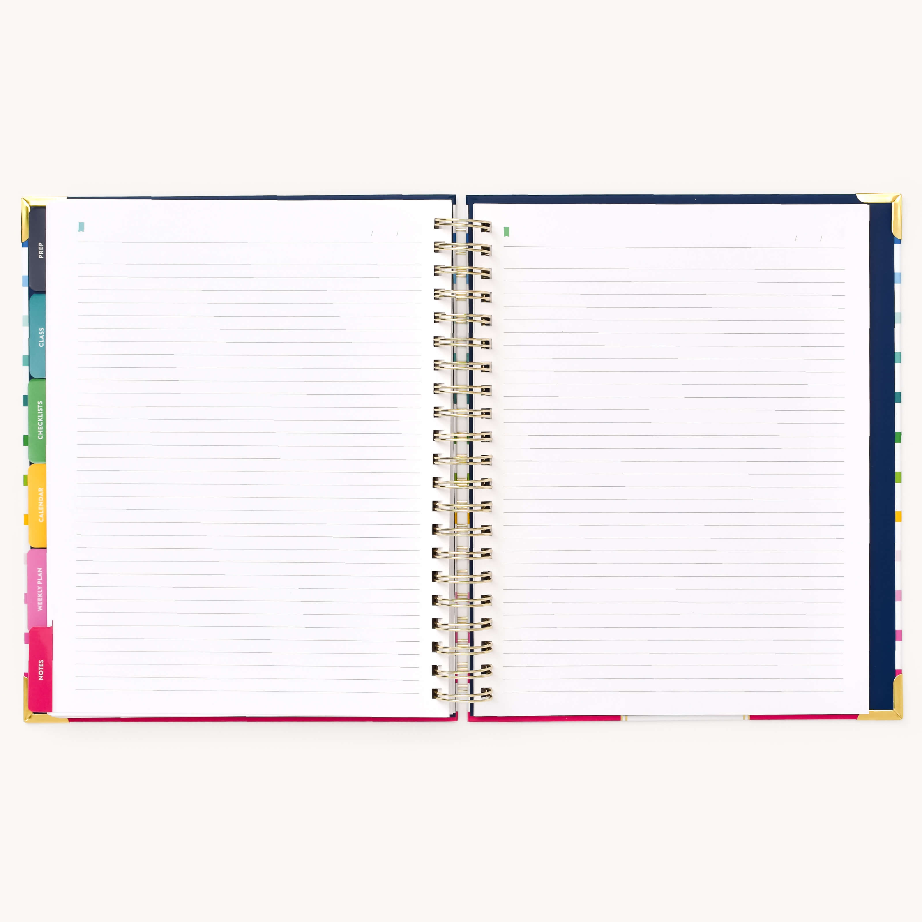 Lined notes pages for additional planning and thoughts in the Simplified Wedding Planner.