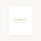 ADOPTION BABY BOOK PAGE PACK 