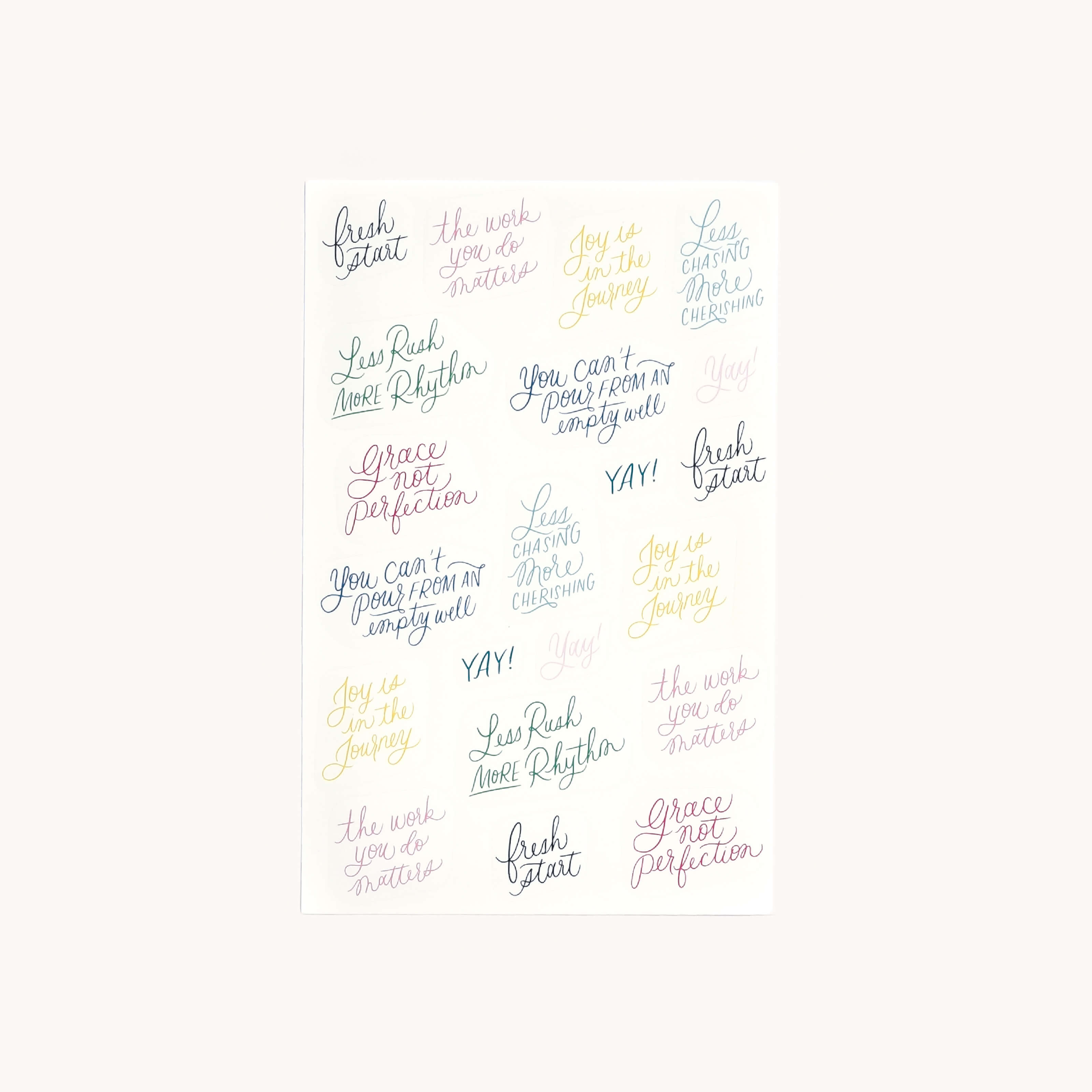 Sticker Set - Pastel Flags | Gifts Under | Simplified by Emily Ley