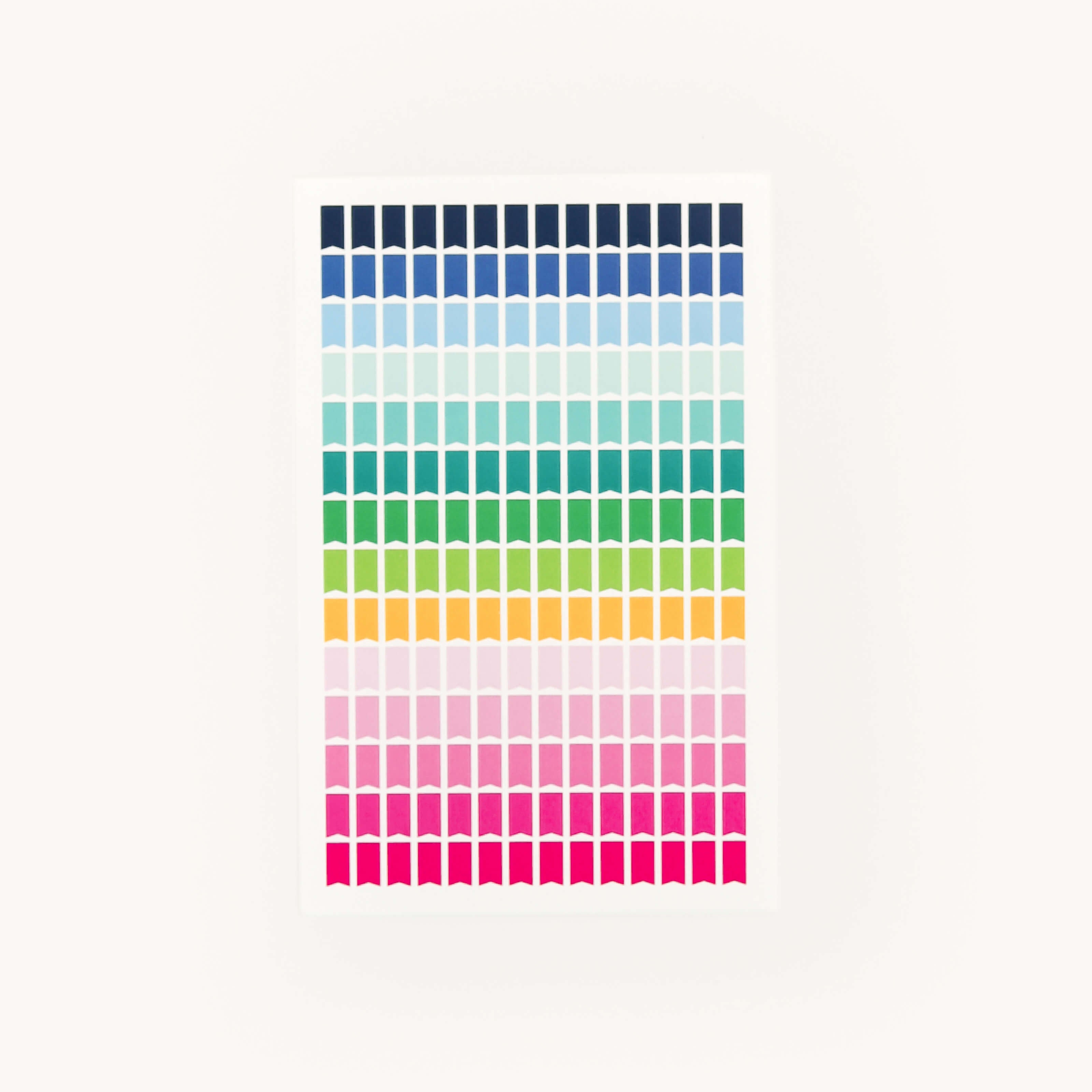 Simplified by Emily Ley | Color-coded Happy Stripe Flag Sticker Set
