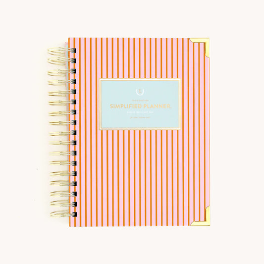 Cabana Pinstripe Daily Planner Cover