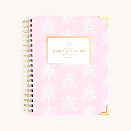 Blush Block Weekly Planner Cover