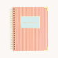 Cabana Pinstripe Weekly Planner Cover