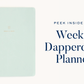 2024-2025 Weekly, Dapperdesk Planner, Black Tie