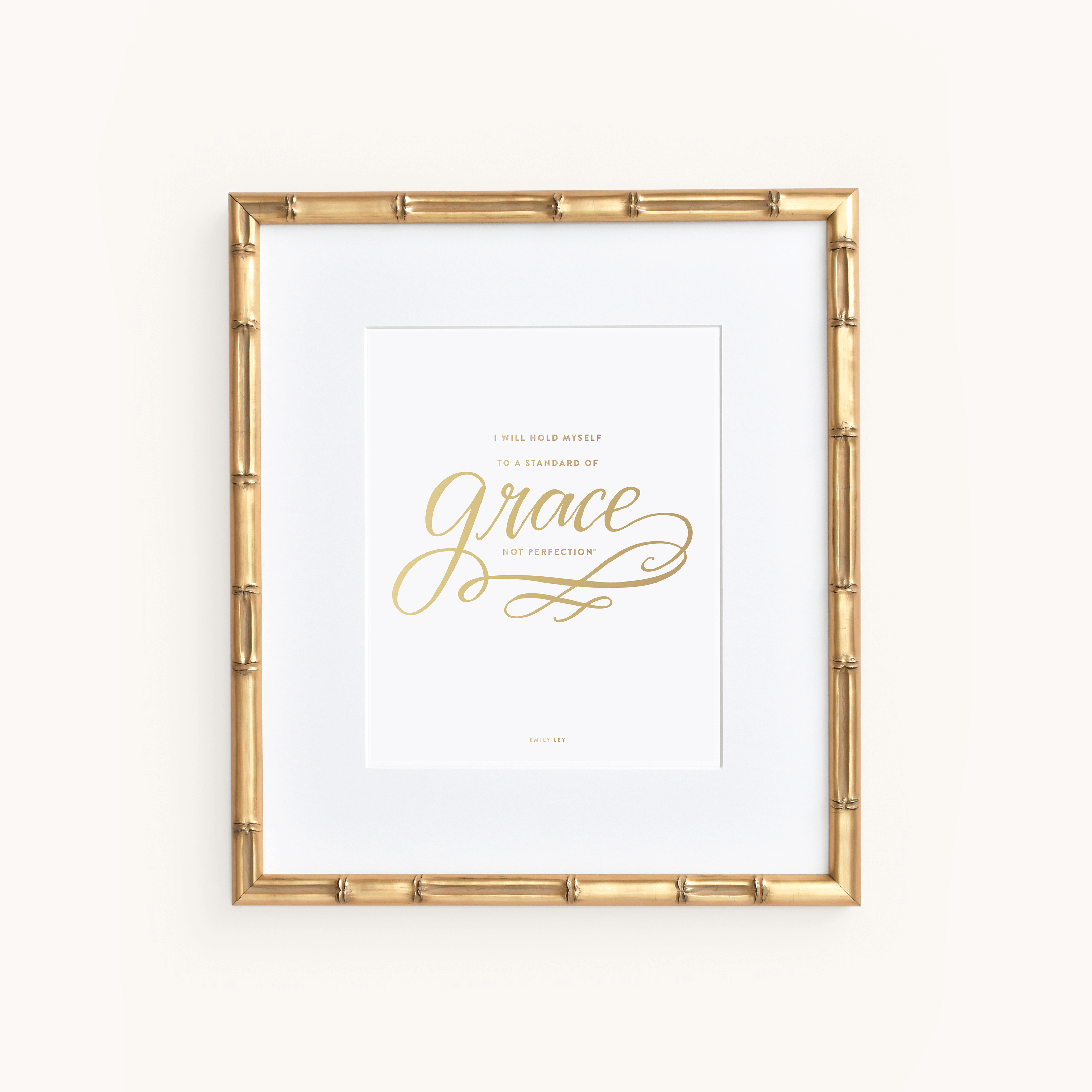 Grace Not Perfection Art Print
