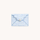 Misty Meadow leatherette mini wallet with scalloped flap and snap closure by Simplified by Emily Ley
