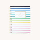 The 2026 Softcover Weekly Simplified Planner - Happy Stripe by Simplified features a vibrant striped cover and is perfect for streamlined organization and simplified prep.