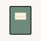 An iPad shows the Simplified 2026 Digital Simplified Planner with a green and white plaid cover and gold-bordered "Simplified Planner" label—ideal as a PDF planner for Goodnotes.