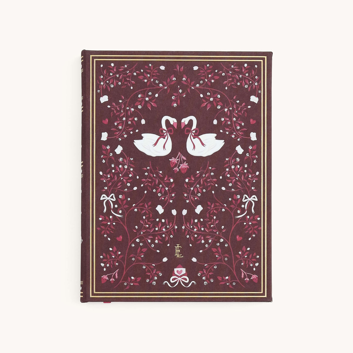 Linen Journal | Swans, Lined Hardcover – Simplified