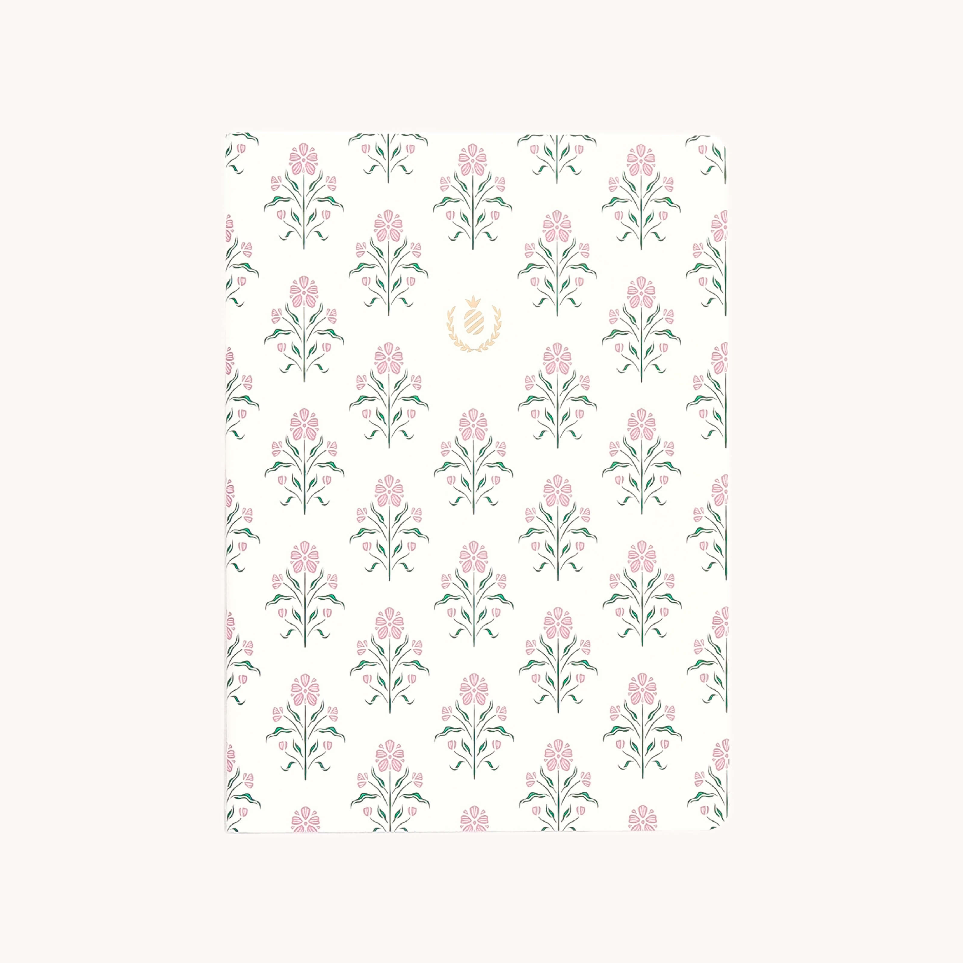 Blush Botanical mid size notebook with compact size for everyday notes, lists, and on-the-go organization