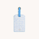 Misty Meadow blue floral luggage tag with adjustable strap by Simplified by Emily Ley