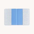 Open Misty Meadow passport holder with interior card slots by Simplified by Emily Ley