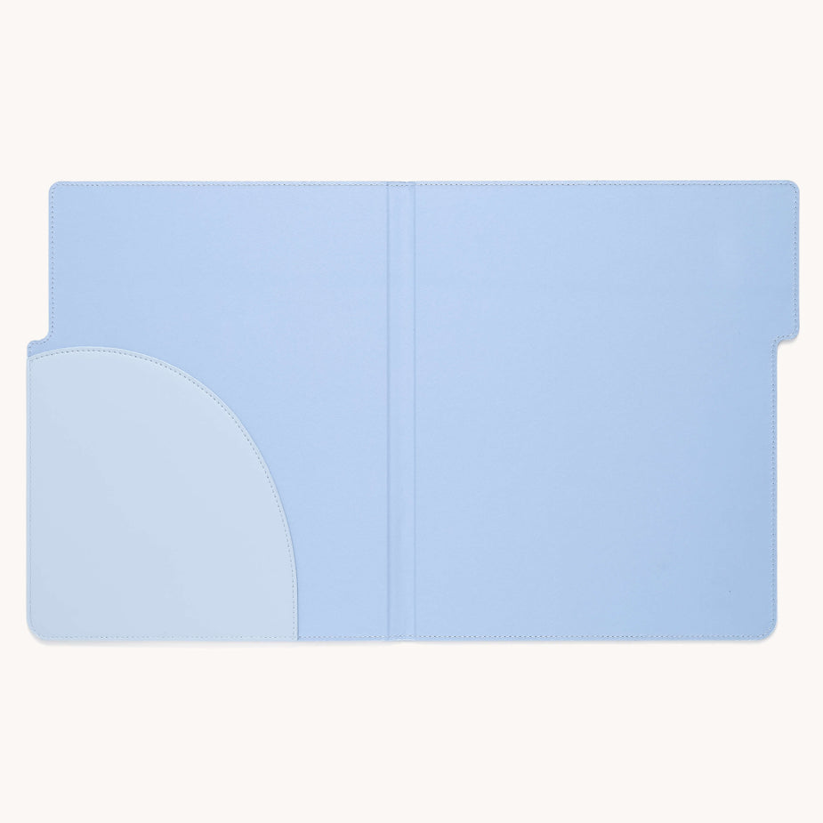 Leatherette File Folder Set – French Blue | Office Organization ...