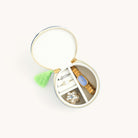 Open navy floral travel jewelry organizer with ring rolls and compartments by Simplified by Emily Ley