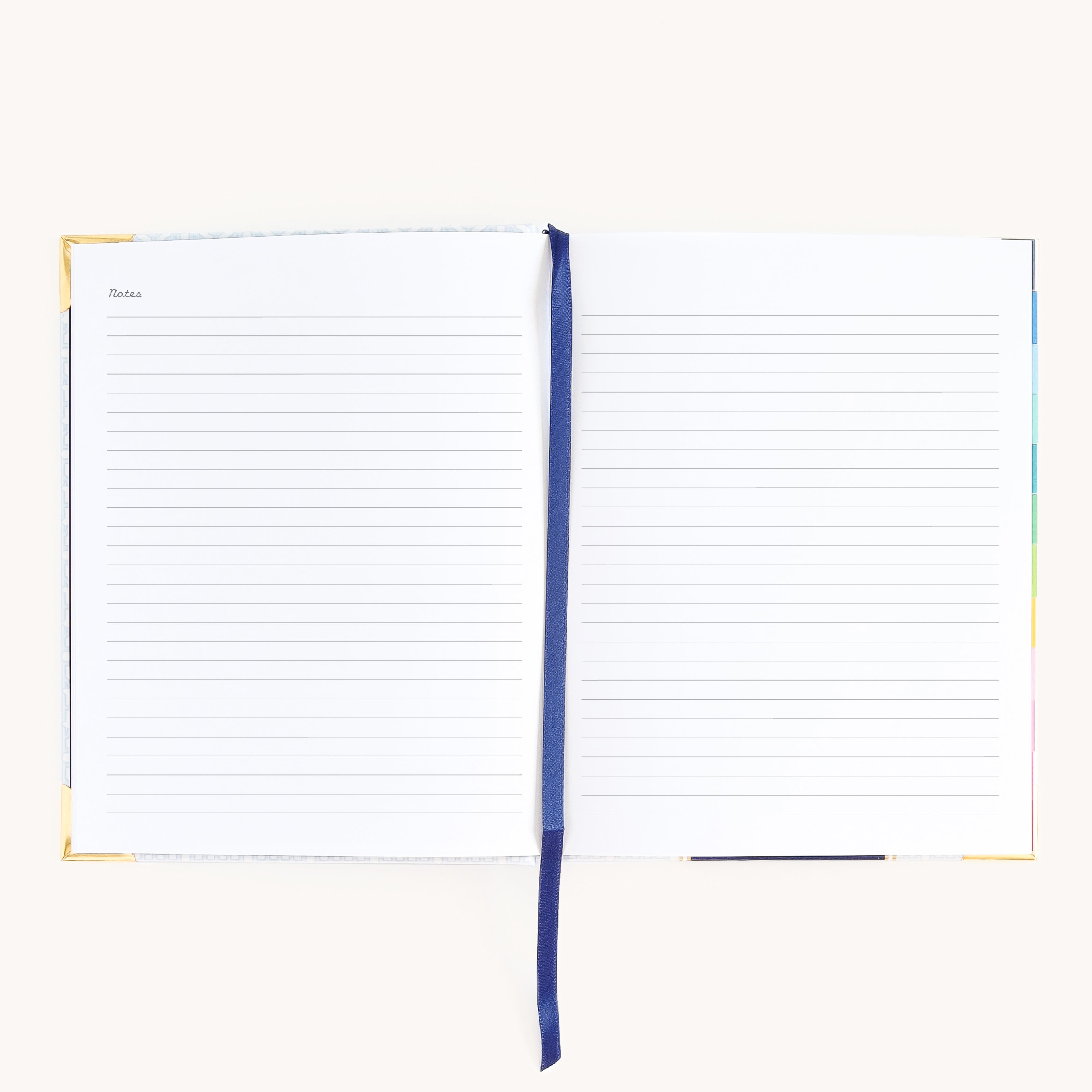 Bookbound weekly planner notes page with lined space for lists, reflections, and ideas