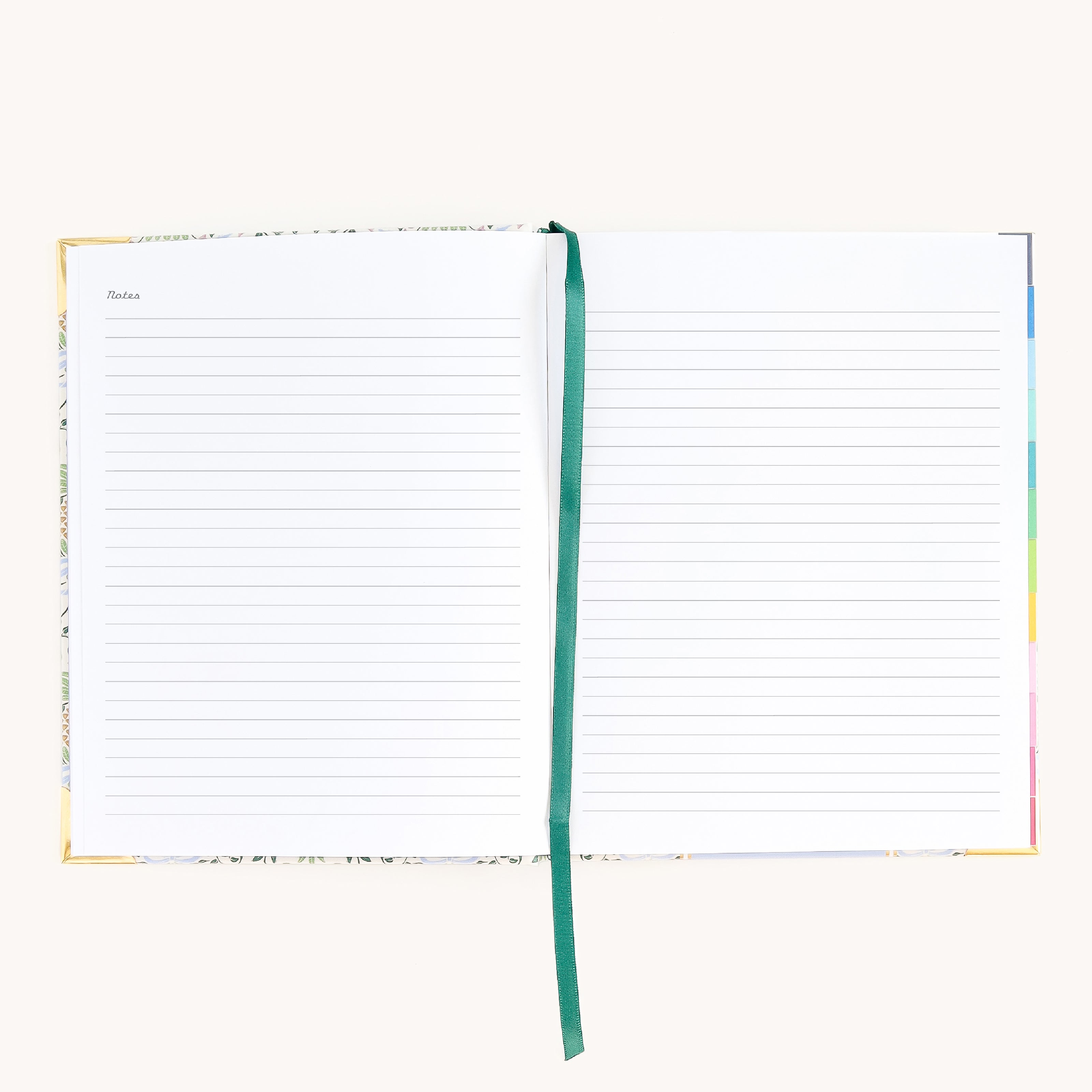 Bookbound weekly planner notes page with lined space for lists, reflections, and ideas
