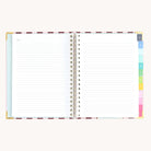 Spiral weekly planner notes page with lined space for lists, planning, and everyday ideas