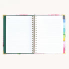 Spiral weekly planner notes page with lined space for lists, planning, and everyday ideas