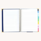 Spiral weekly planner notes page with lined space for lists, planning, and everyday ideas