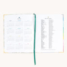 Bookbound weekly planner yearly overview and holiday pages for long-term scheduling and important dates