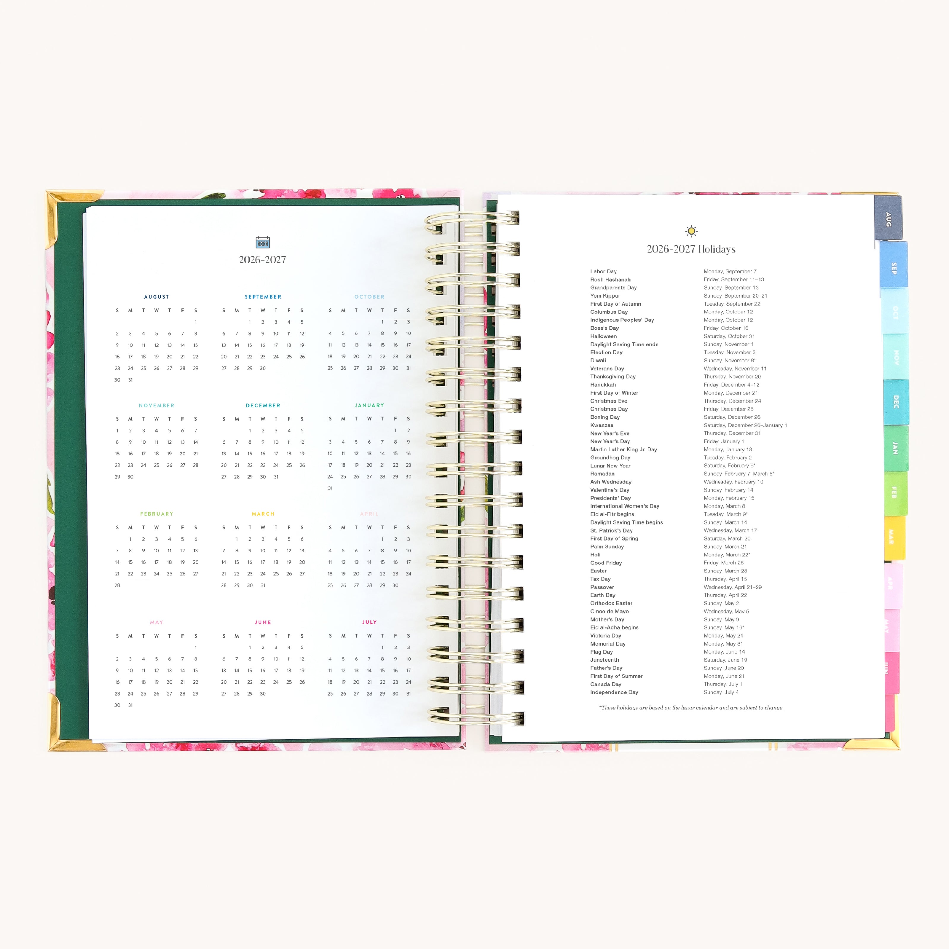 Simplified by Emily Ley yearly overview calendar and holidays page for long-term planning and intentional scheduling