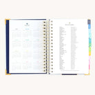 Spiral daily planner yearly overview and holiday pages for 2026–2027 long-term planning and important dates