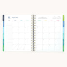 teacher planner monthly calendar spread with clean grid layout for tracking school events, deadlines, and important dates