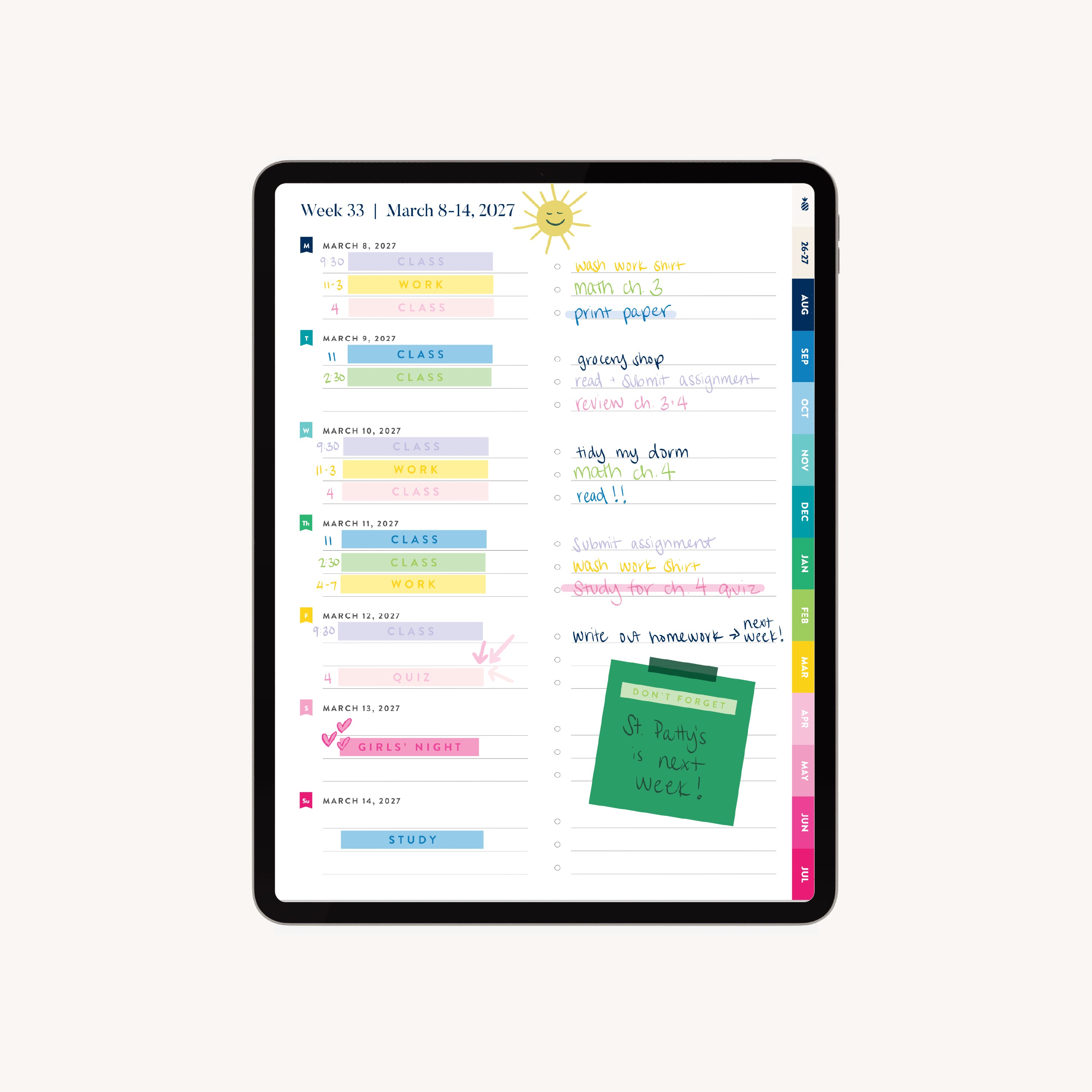 Digital Simplified Planner 2026–2027 | PDF Planner for GoodNotes