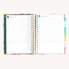 Simplified by Emily Ley planner daily pages with hourly agenda, checklist sections, and colorful monthly tabs for easy navigation