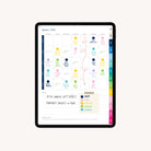 The Simplified 2026 Digital Simplified Planner for iPads displays a January meal layout with daily dinners color-coded by protein, plus notes and grocery lists—ideal as a PDF planner for Goodnotes.