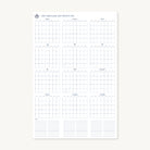 The Simplified 2026 Wall Calendar - Printable displays all twelve months in a clean grid with date outlines and blank notes. Available as a digital download for instant decor and easy access.