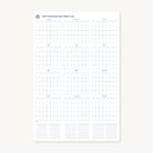 The Simplified 2026 Wall Calendar - Printable displays all twelve months in a minimalist grid, each day as blank squares, plus extra space for notes. "Two Thousand and Twenty-Six" is featured at the top of this poster calendar.
