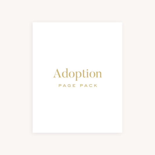 ADOPTION BABY BOOK PAGE PACK 
