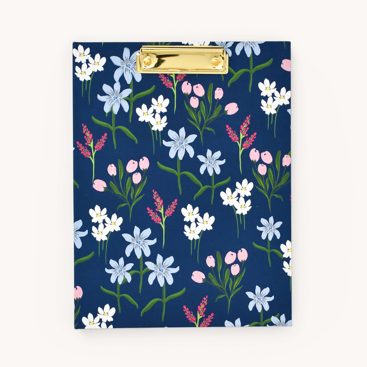 NAVY WILDFLOWERS CLIPFOLIO