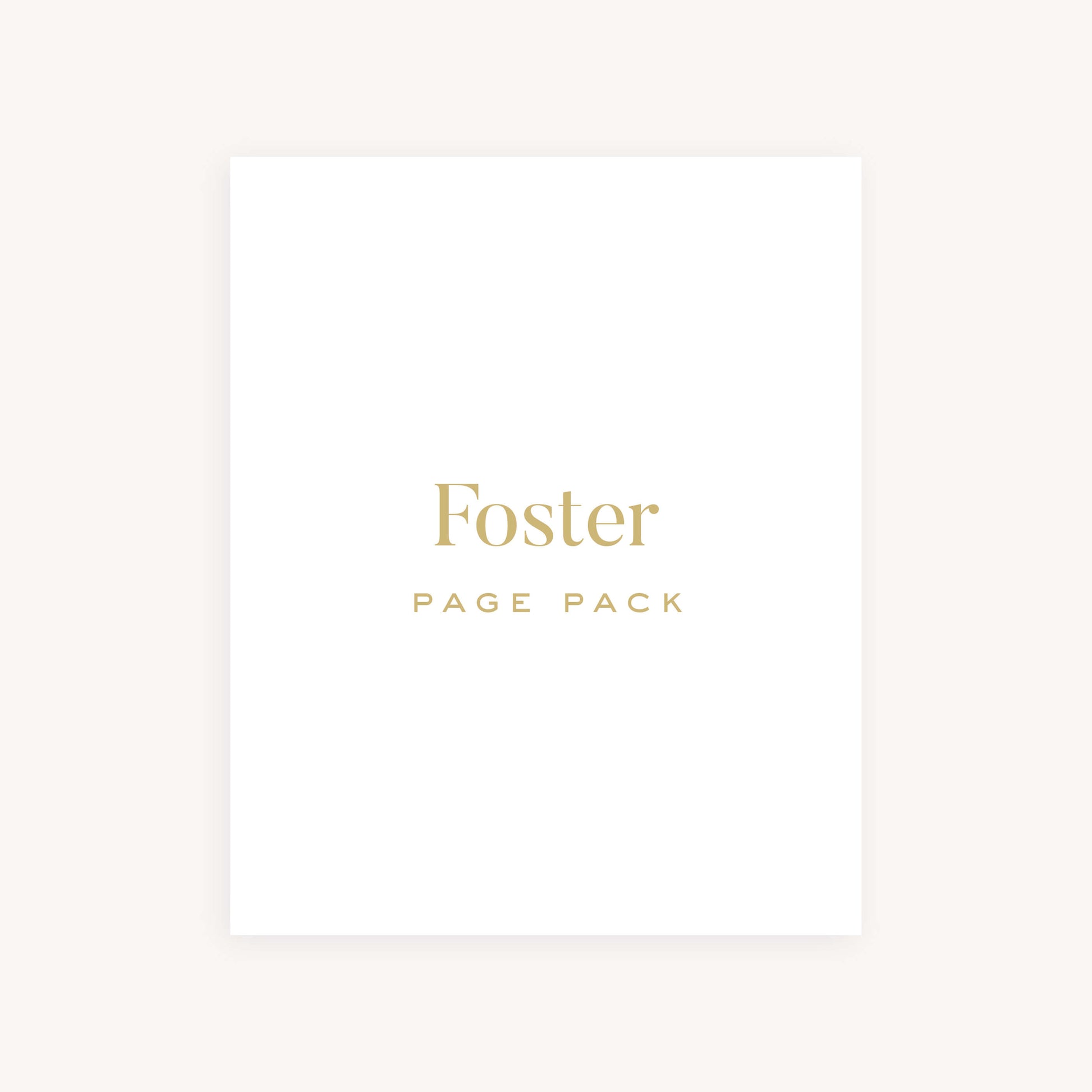 FOSTER CARE BABY BOOK PAGE PACK
