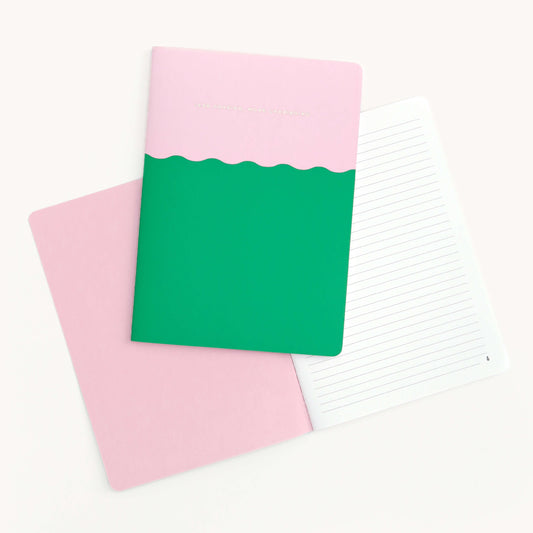 Less Chasing, More Cherishing Mid-Size Notebook Cover & Pages