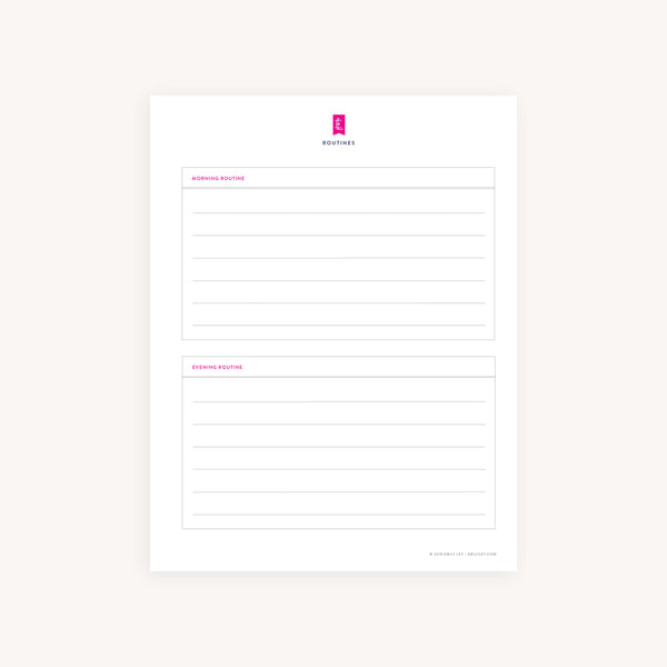 Routines Printable – Simplified® by Emily Ley
