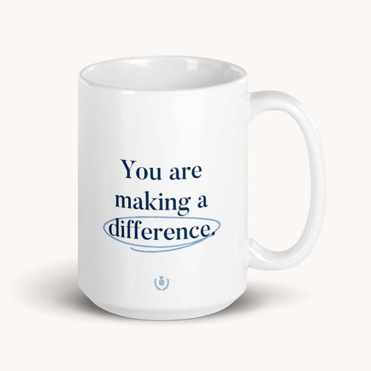 making a difference mug design