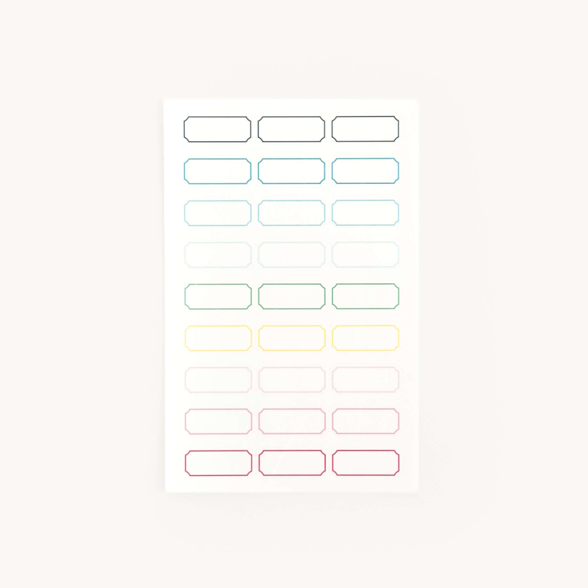 LABEL STICKER SET
