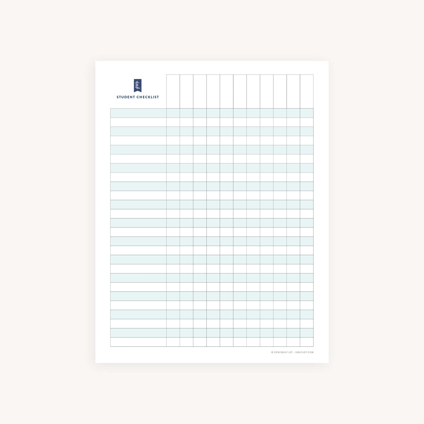 Student Notebook Checklist.pdf Student Checklist Printable – Simplified® by Emily Ley