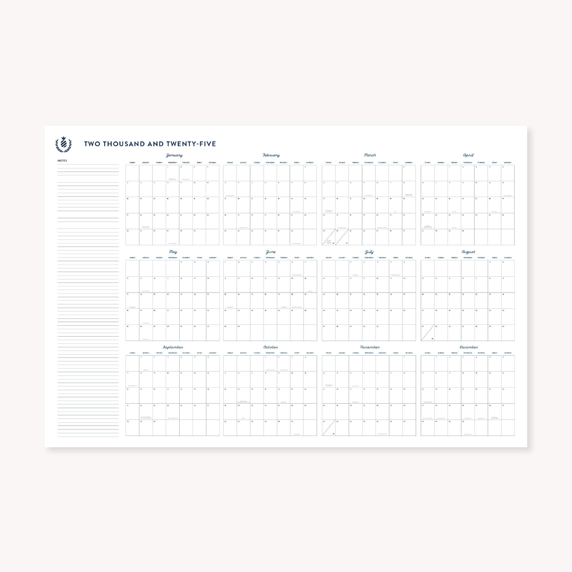 2025 Printable, Wall Calendar – Simplified® by Emily Ley printable-2025-weekly-calendar