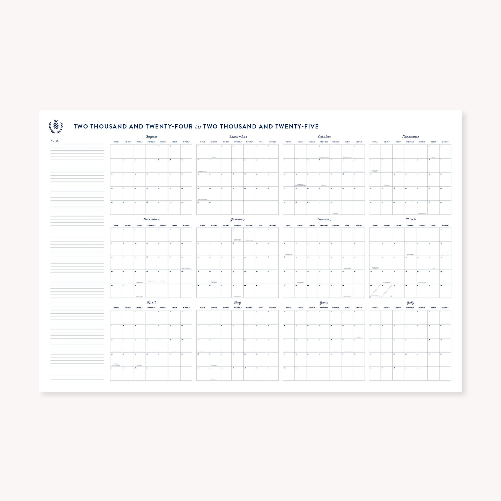2024-2025 Printable, Wall Calendar – Simplified® by Emily Ley free-printable-year-at-a-glance-calendar-2025-calendarkart